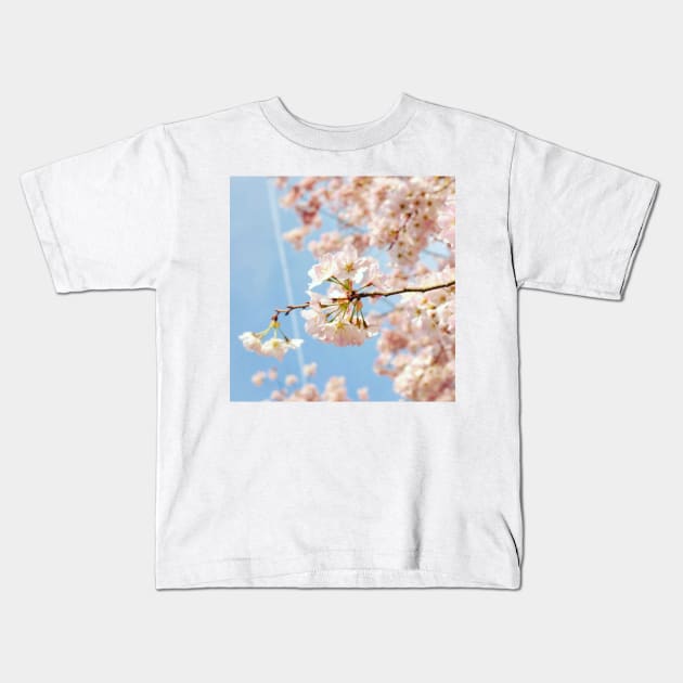 Cherry Blossom 8 Kids T-Shirt by igjustin